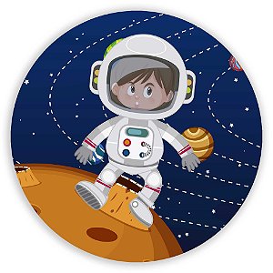 Capa Painel Redondo Sublimado - Astronauta