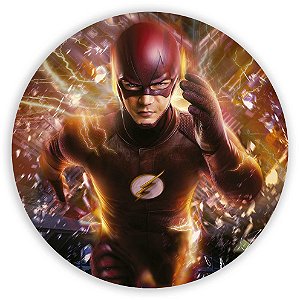 Capa Painel Redondo Sublimado - The Flash
