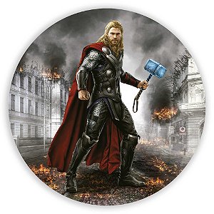 Capa Painel Redondo Sublimado - Thor