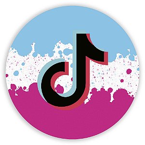 Capa Painel Redondo Sublimado - TikTok