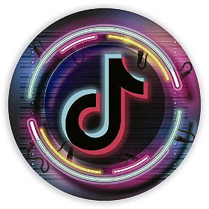 Capa Painel Redondo Sublimado - TikTok