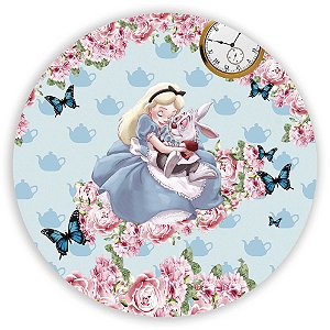 Capa Painel Redondo Sublimado - Alice