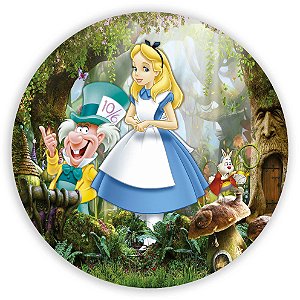 Capa Painel Redondo Sublimado - Alice