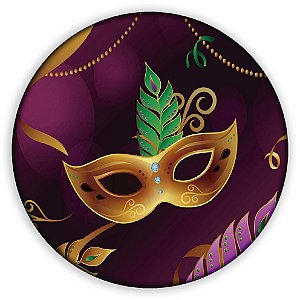 Capa Painel Redondo Sublimado - Carnaval
