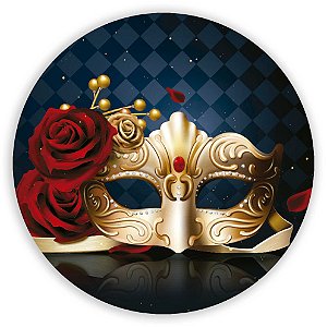 Capa Painel Redondo Sublimado - Carnaval