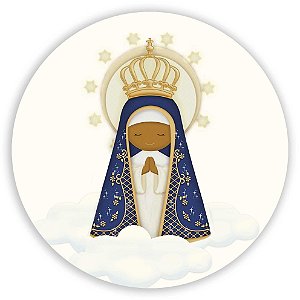 Capa Painel Redondo Sublimado - Nossa Senhora