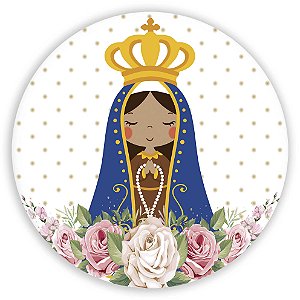 Capa Painel Redondo Sublimado - Nossa Senhora