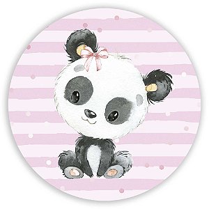 Capa Painel Redondo Sublimado - Panda