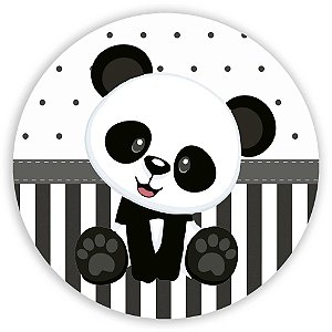 Capa Painel Redondo Sublimado - Panda