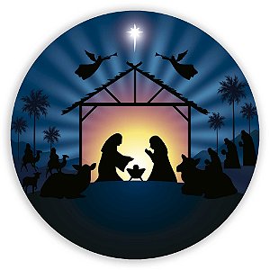 Capa Painel Redondo Sublimado - Presepio