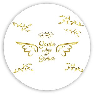 Capa Painel Redondo Sublimado - Santo Anjo
