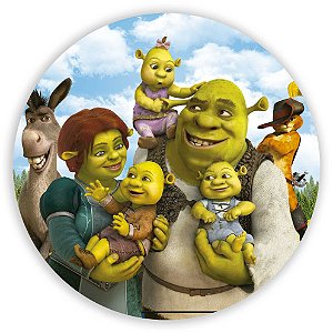 Capa Painel Redondo Sublimado - Shrek