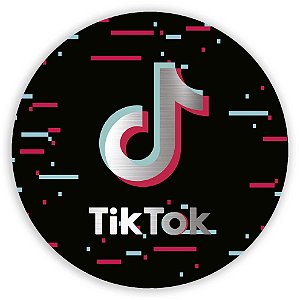 Capa Painel Redondo Sublimado - Tik Tok