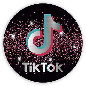 Capa Painel Redondo Sublimado - Tik Tok