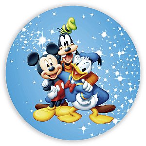 Capa Painel Redondo Sublimado - Turma do Mickey