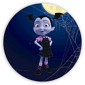 Capa Painel Redondo Sublimado - Vampirina