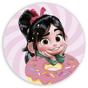 Capa Painel Redondo Sublimado - Vanellope