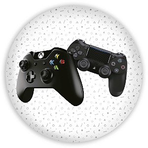 Capa Painel Redondo Sublimado - Video Games