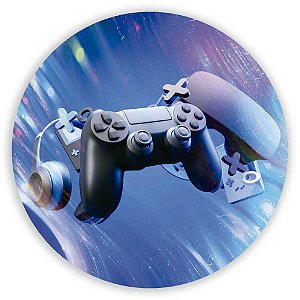 Capa Painel Redondo Sublimado - Video Games