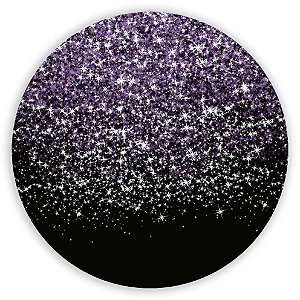Capa Painel Redondo Sublimado - Glitter Lilás