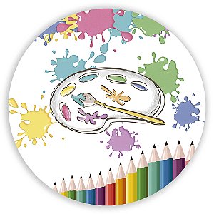 Capa Painel Redondo Sublimado - Pintando o 7