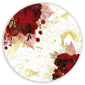 Capa Painel Redondo Sublimado - Floral