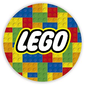 Capa Painel Redondo Sublimado - Lego Lego