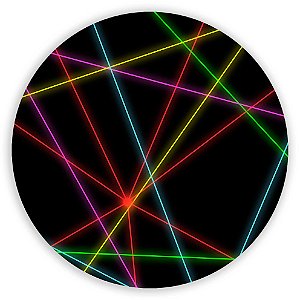 Capa Painel Redondo Sublimado - Neon