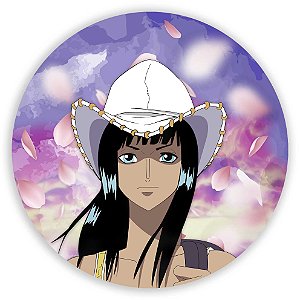 Capa Painel Redondo Sublimado - One Piece Robin