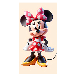 Capa Faixa Lateral Sublimado - Minnie