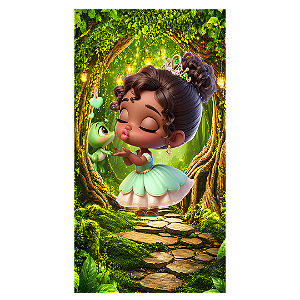Capa Faixa Lateral Sublimado - Princesa Tiana