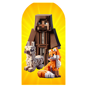 Capa Faixa Lateral Sublimado - Minecraft