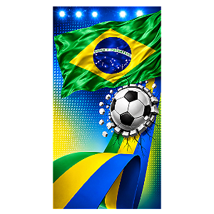 Capa Faixa Lateral Sublimado - Brasil Copa do Mundo