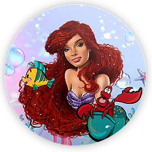 Capa Painel Redondo Sublimado - Ariel