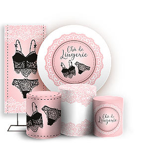 Capas Painel Redondo Trio Cilindro e Faixa Lateral Sublimado - Lingerie