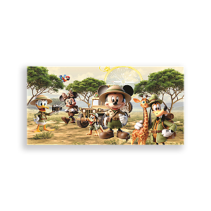 Capa Painel Retangular Sublimado - Mickey Safari
