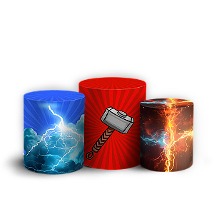 Capas Trio Cilindro Sublimado Vest Facil - Herois Thor Baby