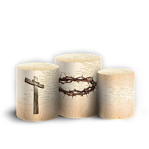 Capas Trio Cilindro Sublimado Vest Facil - Jesus Ele Vive