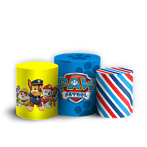Capas Trio Cilindro Sublimado Veste Fácil - Paw Patrol