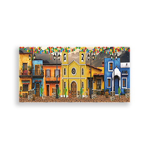 Capa Painel Retangular Sublimado - Festa Junina