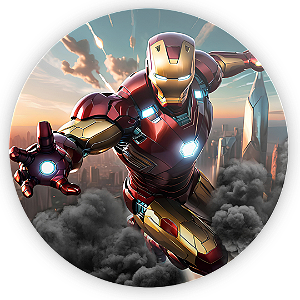 Capa Mini Painel Sublimado - Homem de Ferro