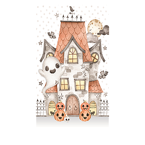 Capa Mini Faixa Lateral Sublimado - Dia das Bruxas Halloween
