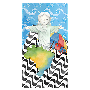 Capa Mini Faixa Lateral Sublimado - Brasilidade Infantil