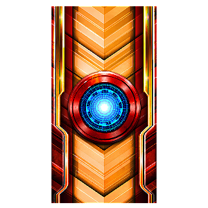 Capa Mini Faixa Lateral Sublimado - Homem de Ferro