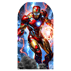 Capa Mini Faixa Lateral Sublimado - Homem de Ferro