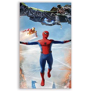 Capa Mini Faixa Lateral Sublimado - Homem Aranha