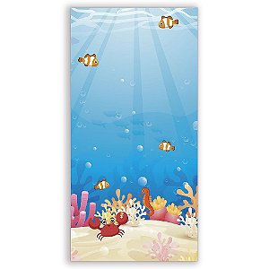 Capa Mini Faixa Lateral Sublimado - Fundo do Mar