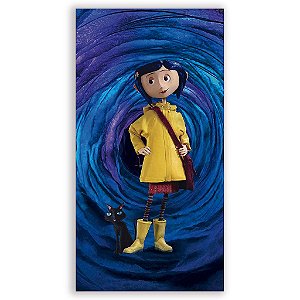Capa Mini Faixa Lateral Sublimado - Coraline
