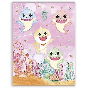 Capa Mini Faixa Lateral Sublimado - Baby Shark