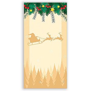 Capa Mini Faixa Lateral Sublimado - Natal - Ano Novo